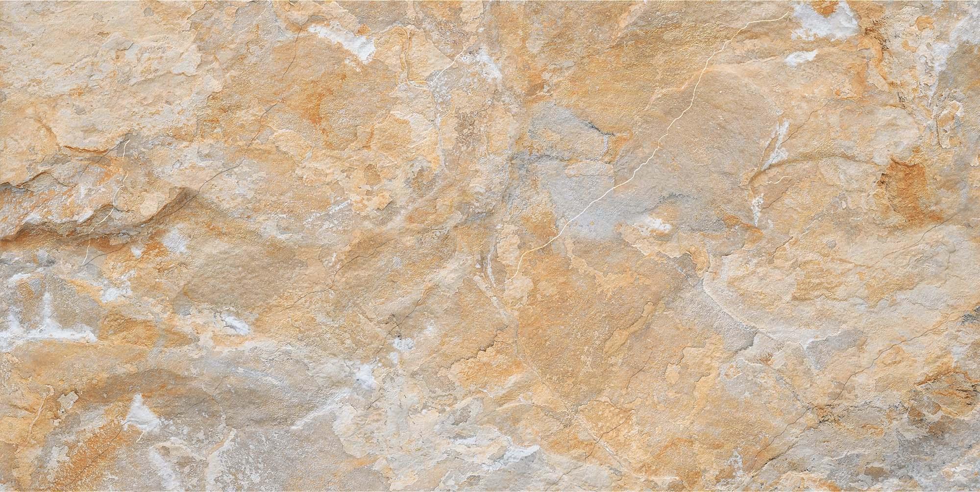 Matte Finish Bronze Mountain Slate Punch Glazed Vitrified Tiles 600x1200 mm