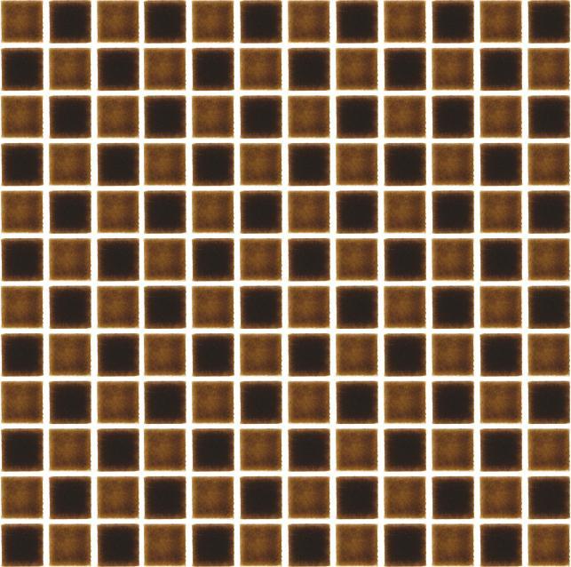 Glossy Finish Brown Multi Gloss 3D Mosaic Ceramic tile 300x300 mm