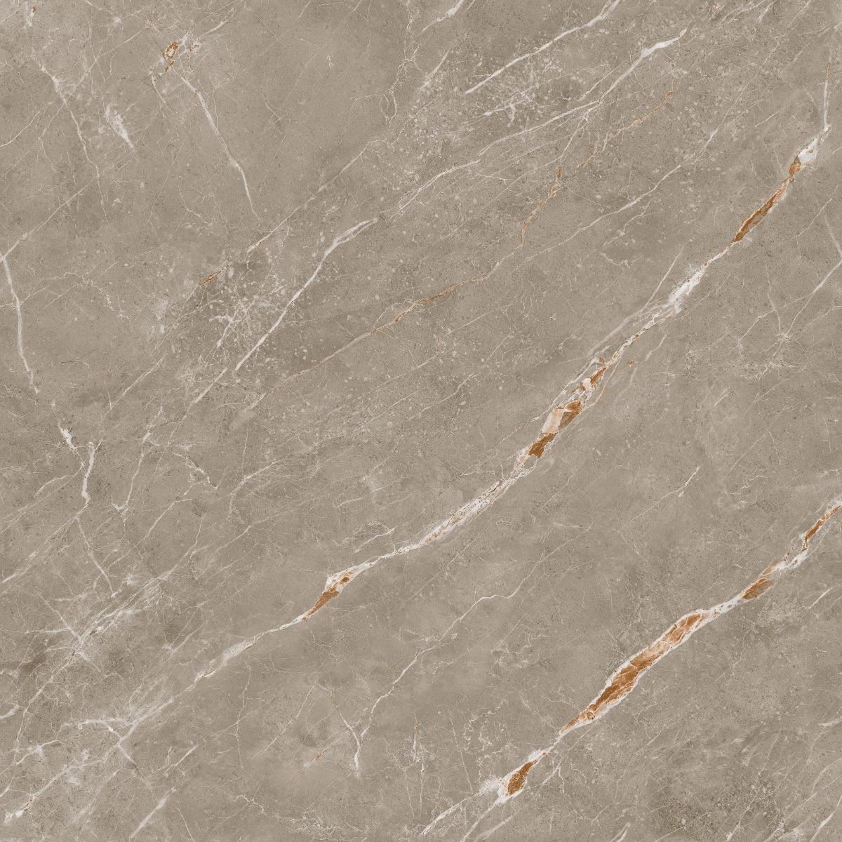 Matte Finish Brown Thunder Gold Veins Carving FT Ceramic tile 600x600 mm