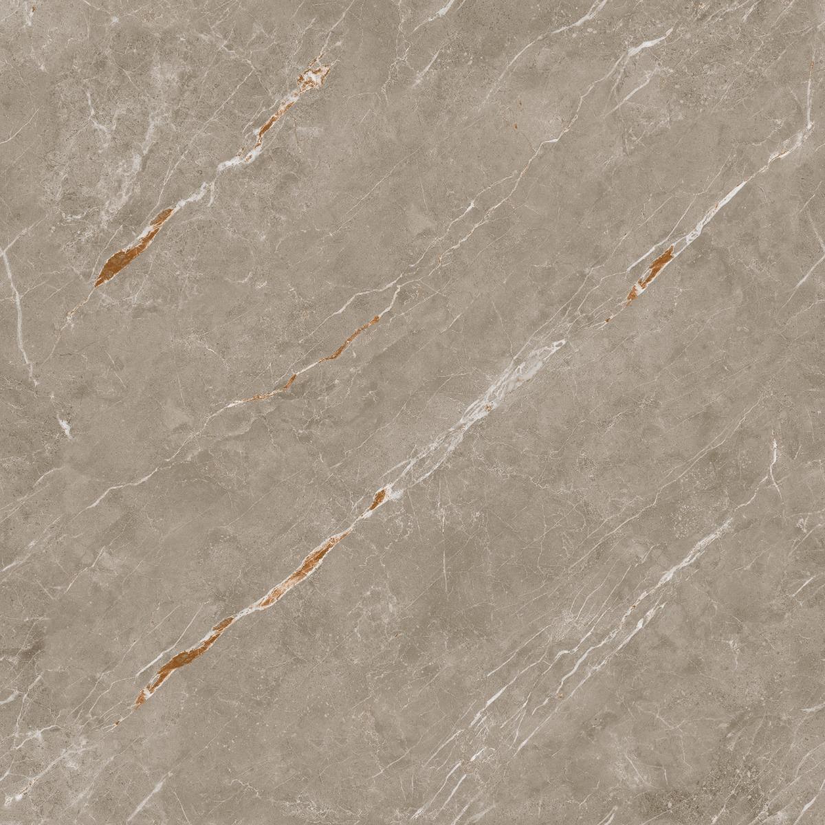 Matte Finish Brown Thunder Gold Veins Carving FT Ceramic tile 600x600 mm