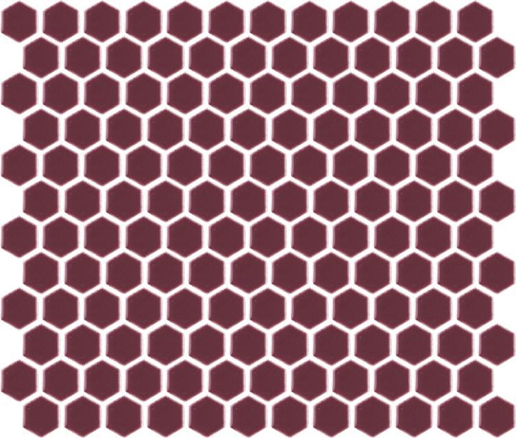 Burgundy Gloss 3D Mini Hexagon