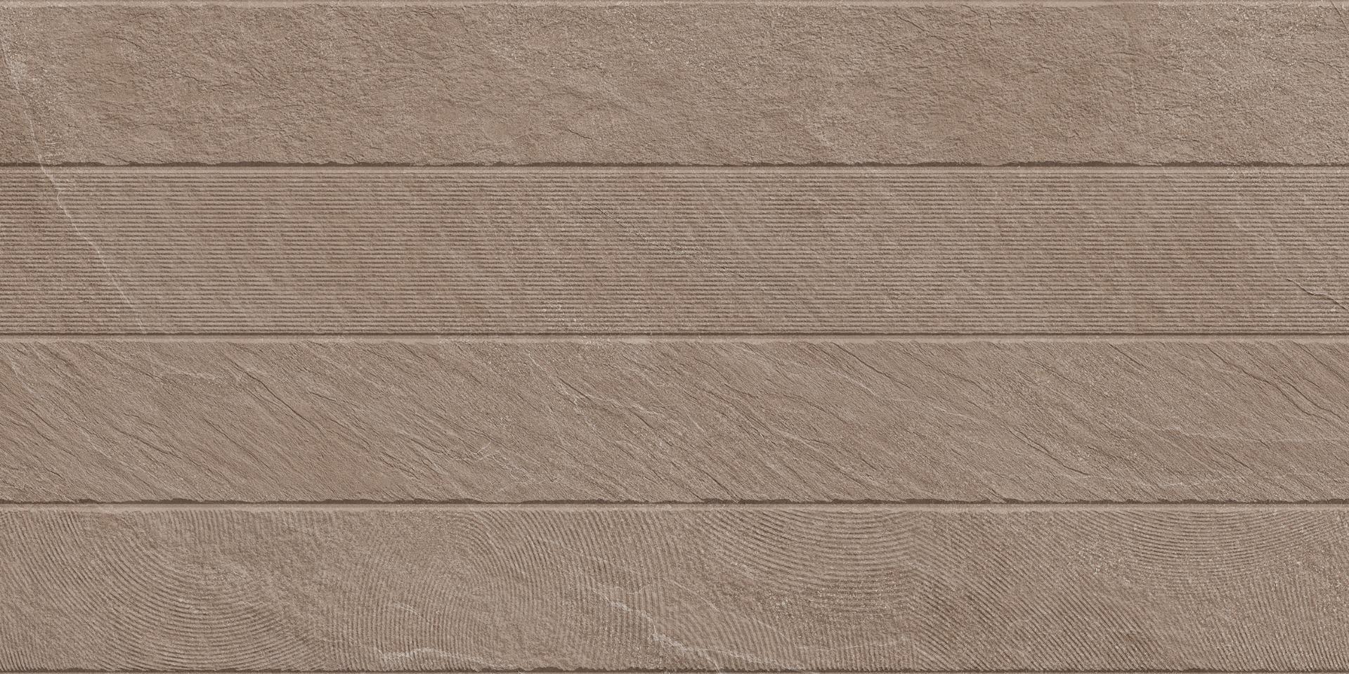 Matte Finish Canyon Mocha Strip Punch Porcelain tile 600x1200 mm