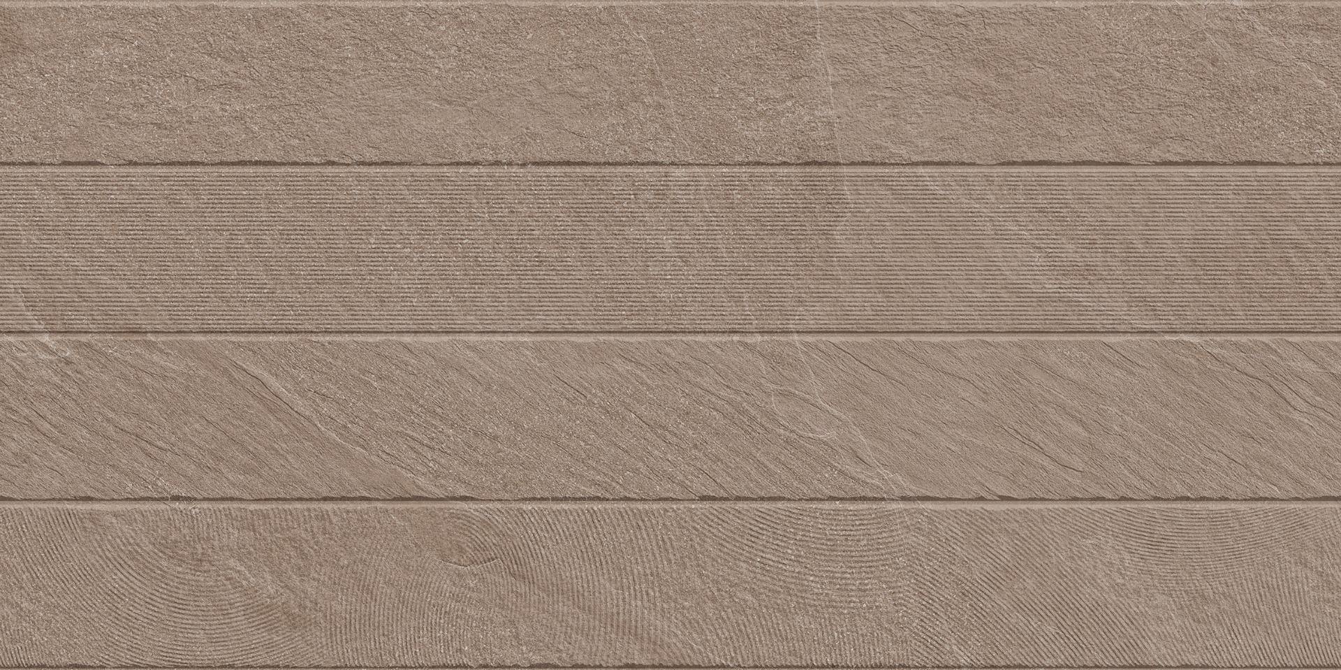 Matte Finish Canyon Mocha Strip Punch Porcelain tile 600x1200 mm