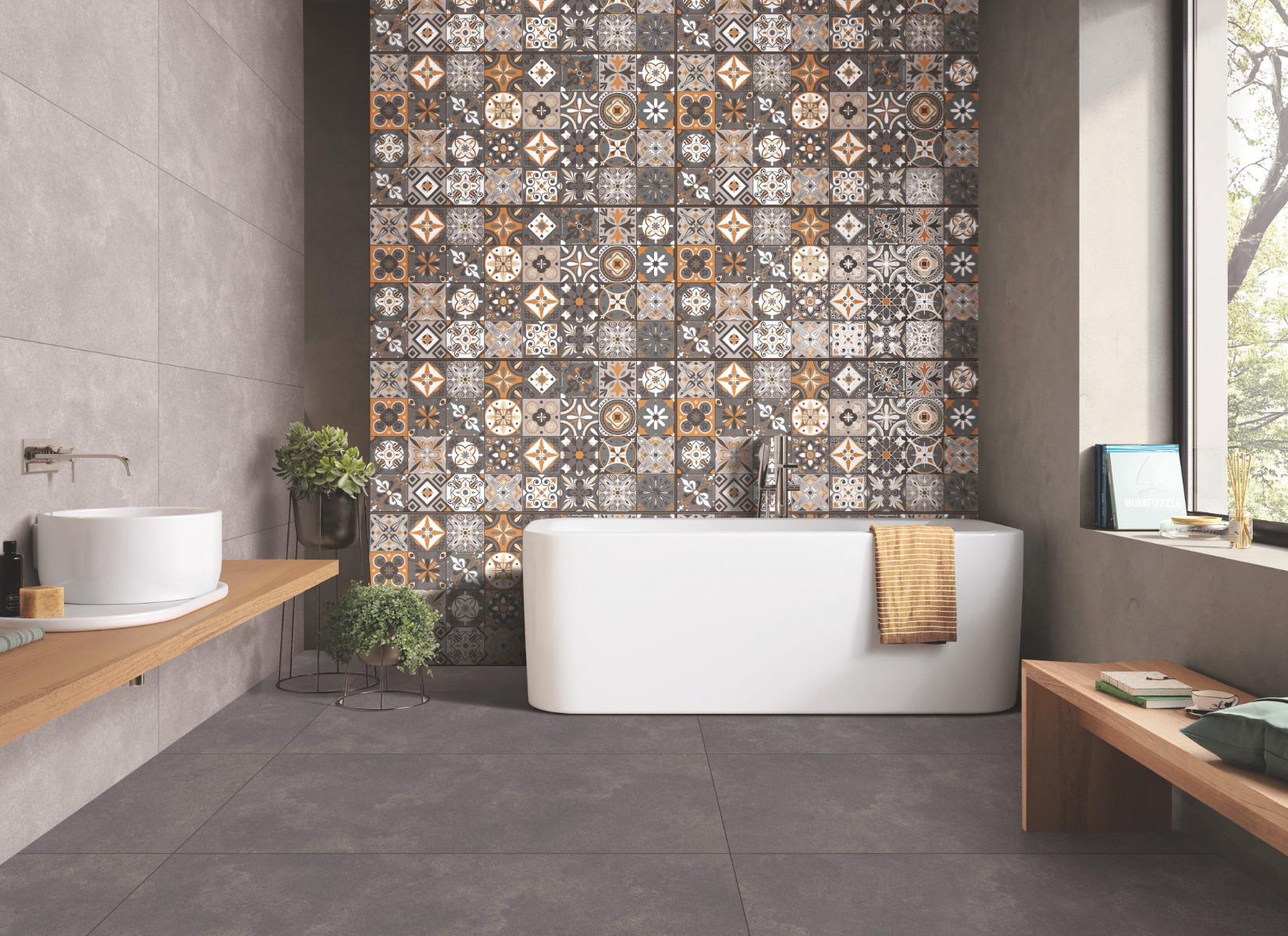 Matte Finish Charcoal Fudge Limestone Matte Porcelain tile 600x1200 mm