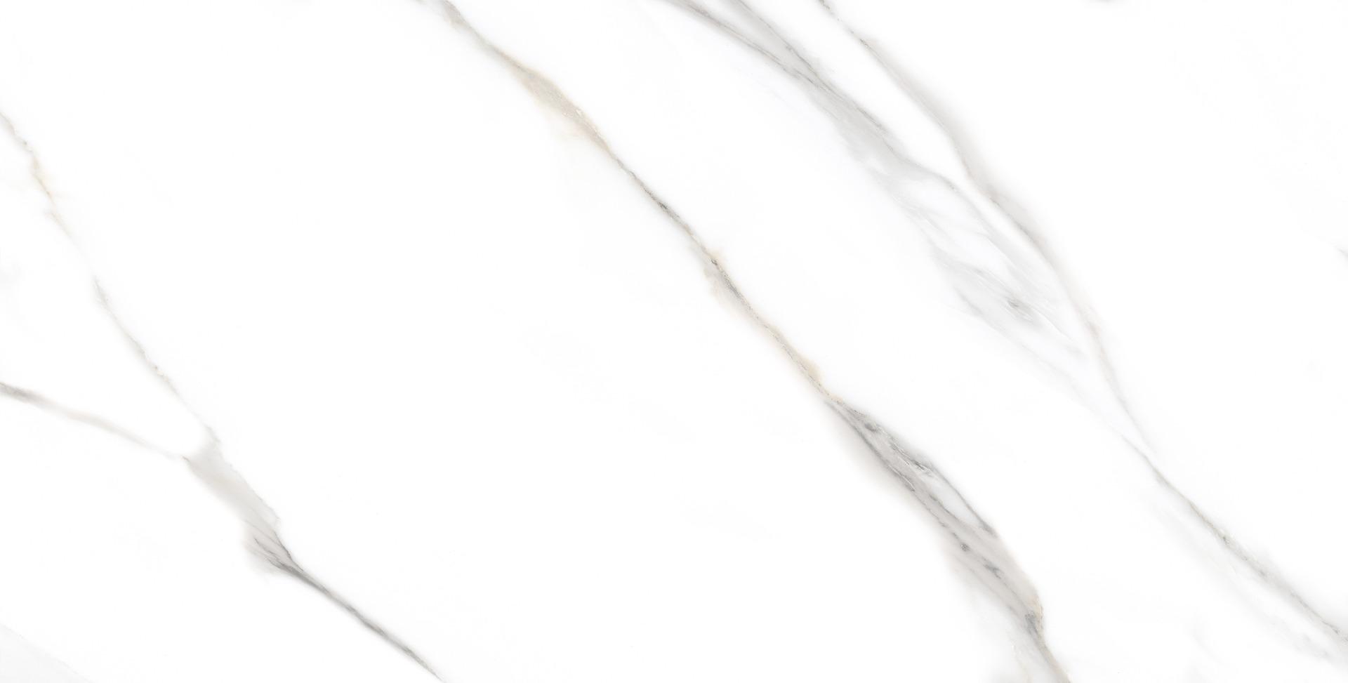 Matte Finish Carrara Luxe White GHR Matte Glazed Vitrified Tiles 600x1200 mm