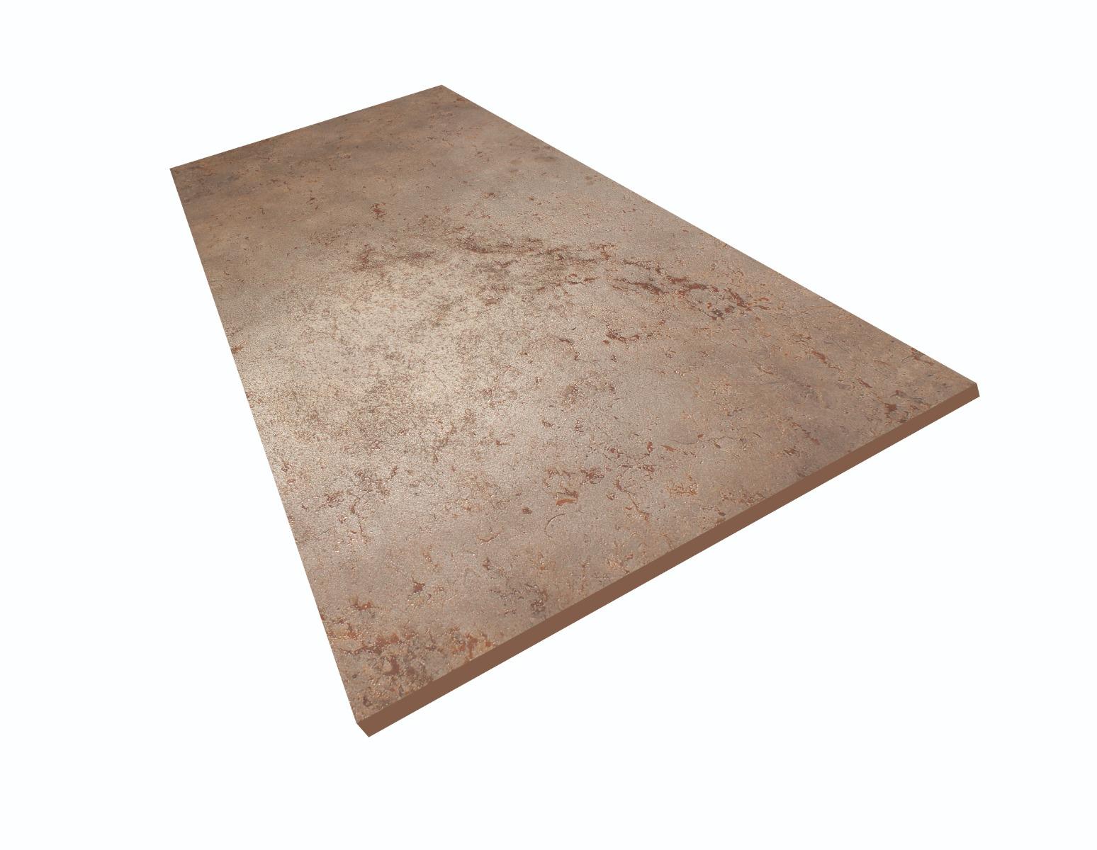 Matte Finish Carving Metal Limestone Mushroom Glazed Vitrified Tiles 600x1200 mm