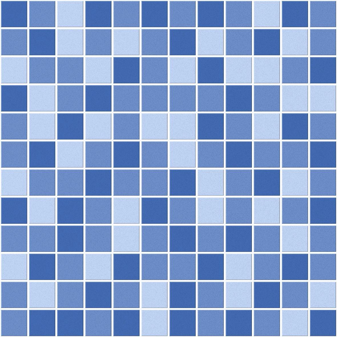Matte Finish HP Faux Mosaic Blue Digital Paver tile 300x300 mm