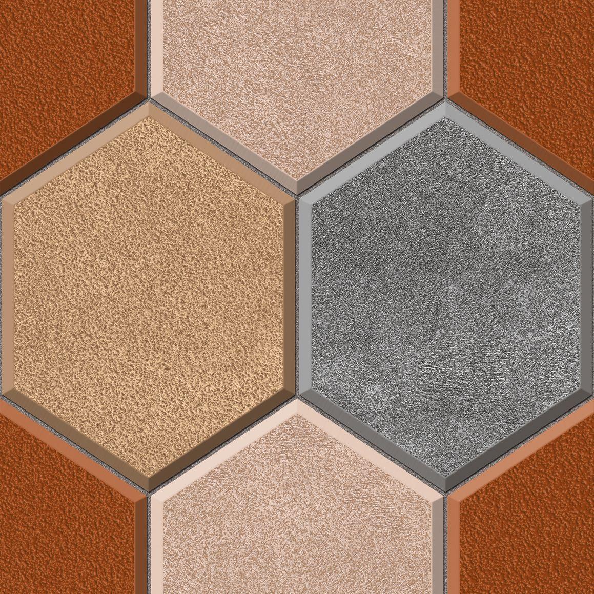 Matte Finish HP Hexa Cotto Digital Paver tile 300x300 mm