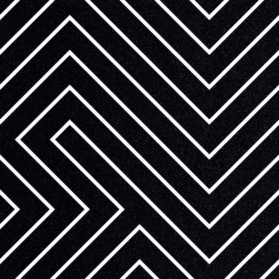 Matte Finish HP Maze Lines Black Digital Paver tile 300x300 mm