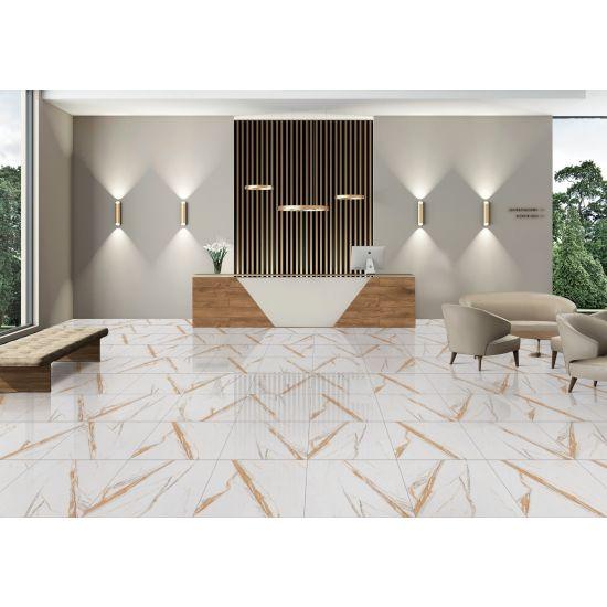 Buy PGVT Statuario Marble Gold Floor Tiles Online | Orientbell Tiles