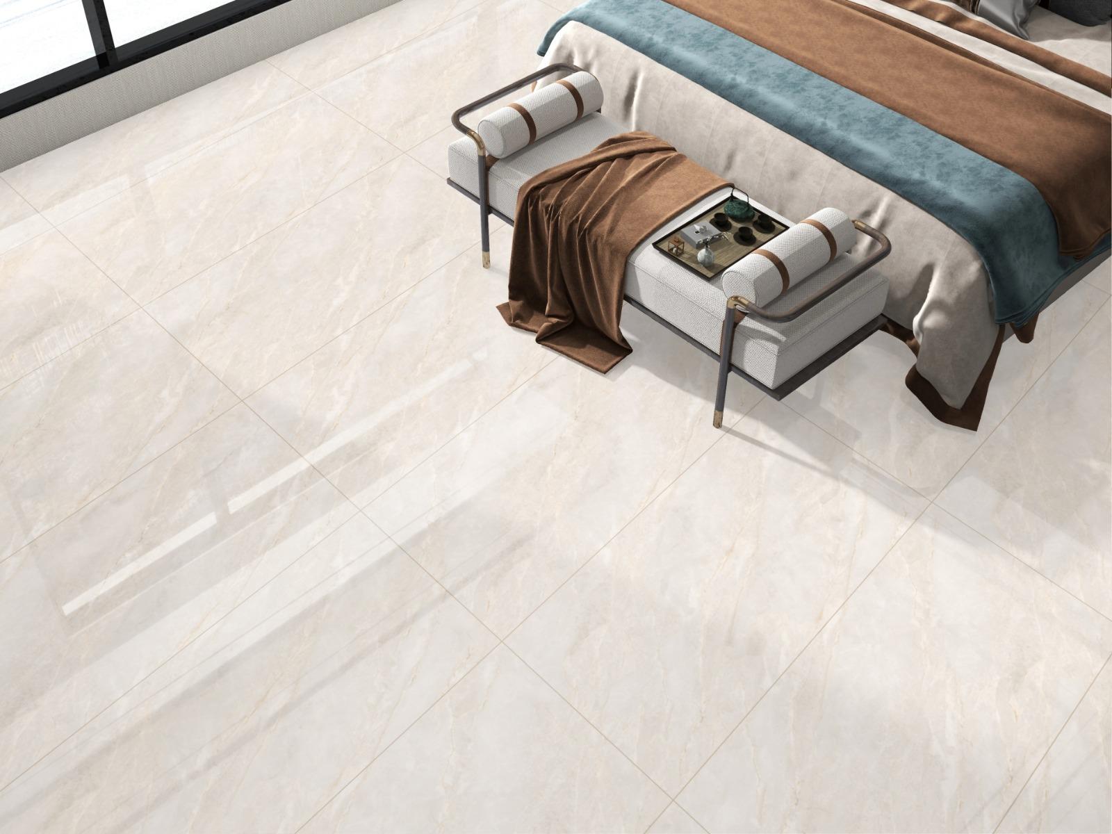 Glossy Finish DR Aurora Opal Vein Endless Gloss Glazed Vitrified Tiles 600x1200 mm