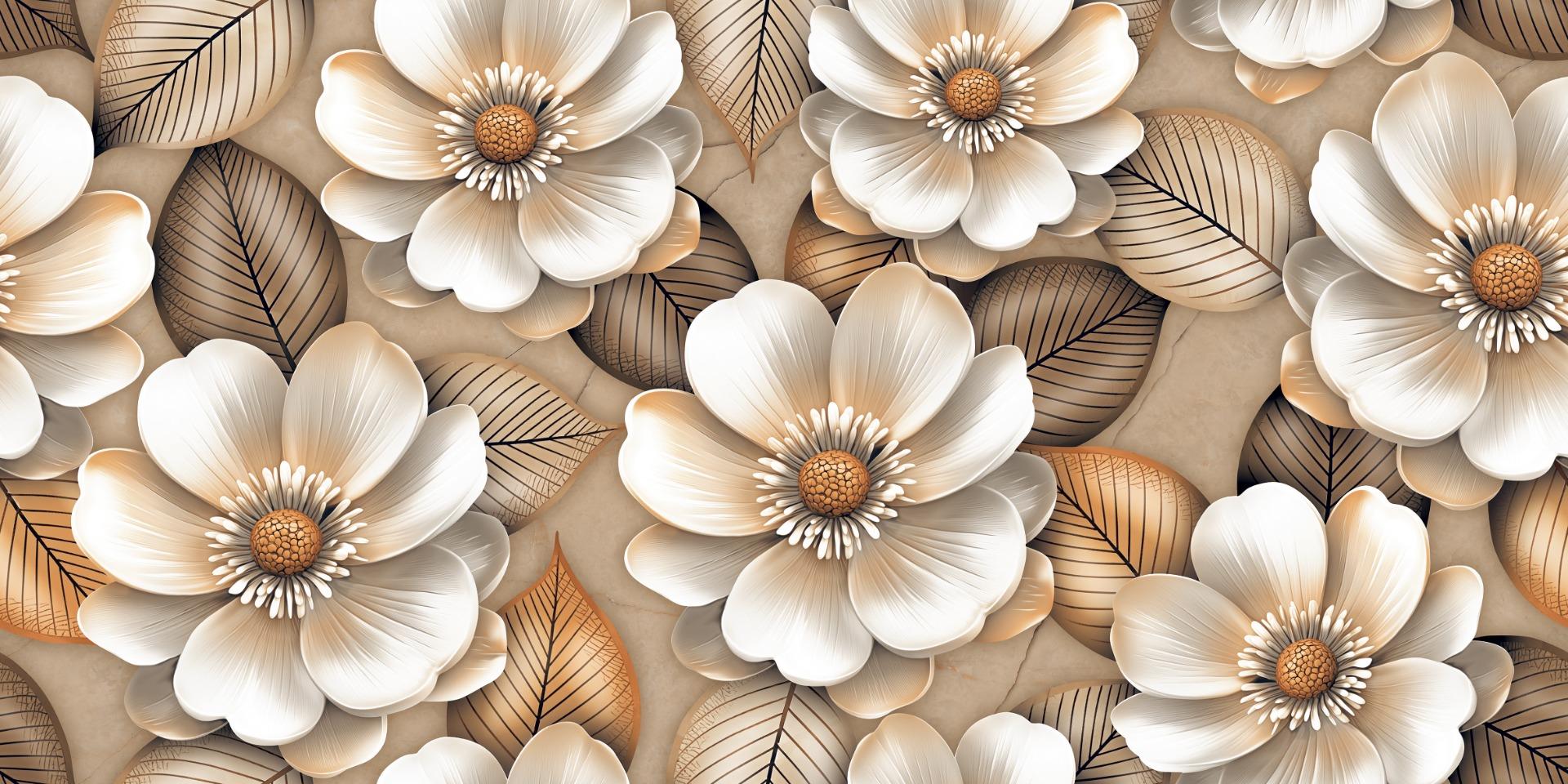 Glossy Finish DR Camellia Gold Sinker Wallpaper Glazed Vitrified Tiles 600x1200 mm