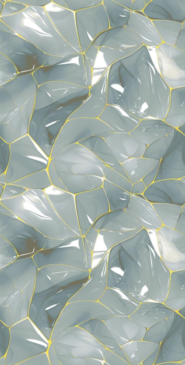 Glossy Finish DR Crystal Aqua Endless Gloss false tile 600x1200 mm