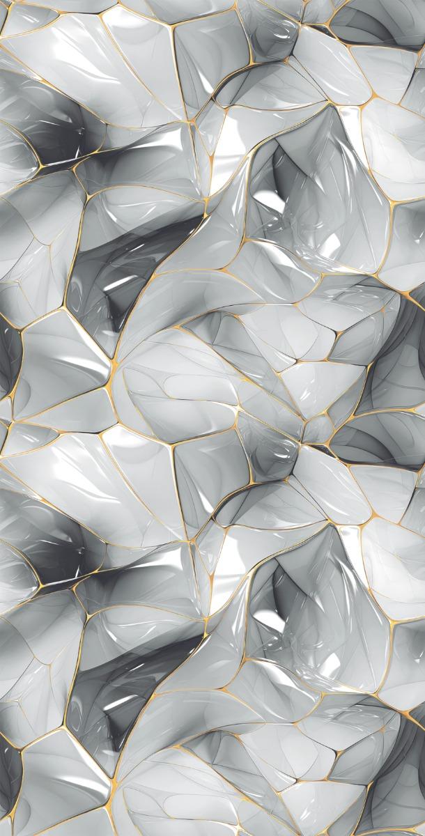 Glossy Finish DR Crystal Grey Endless Gloss false tile 600x1200 mm