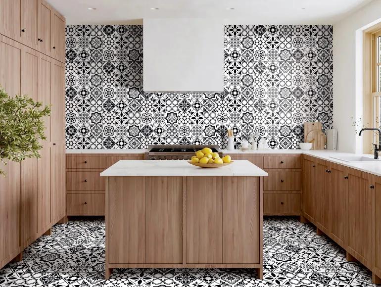 DR Decor Moroccan Art Black White