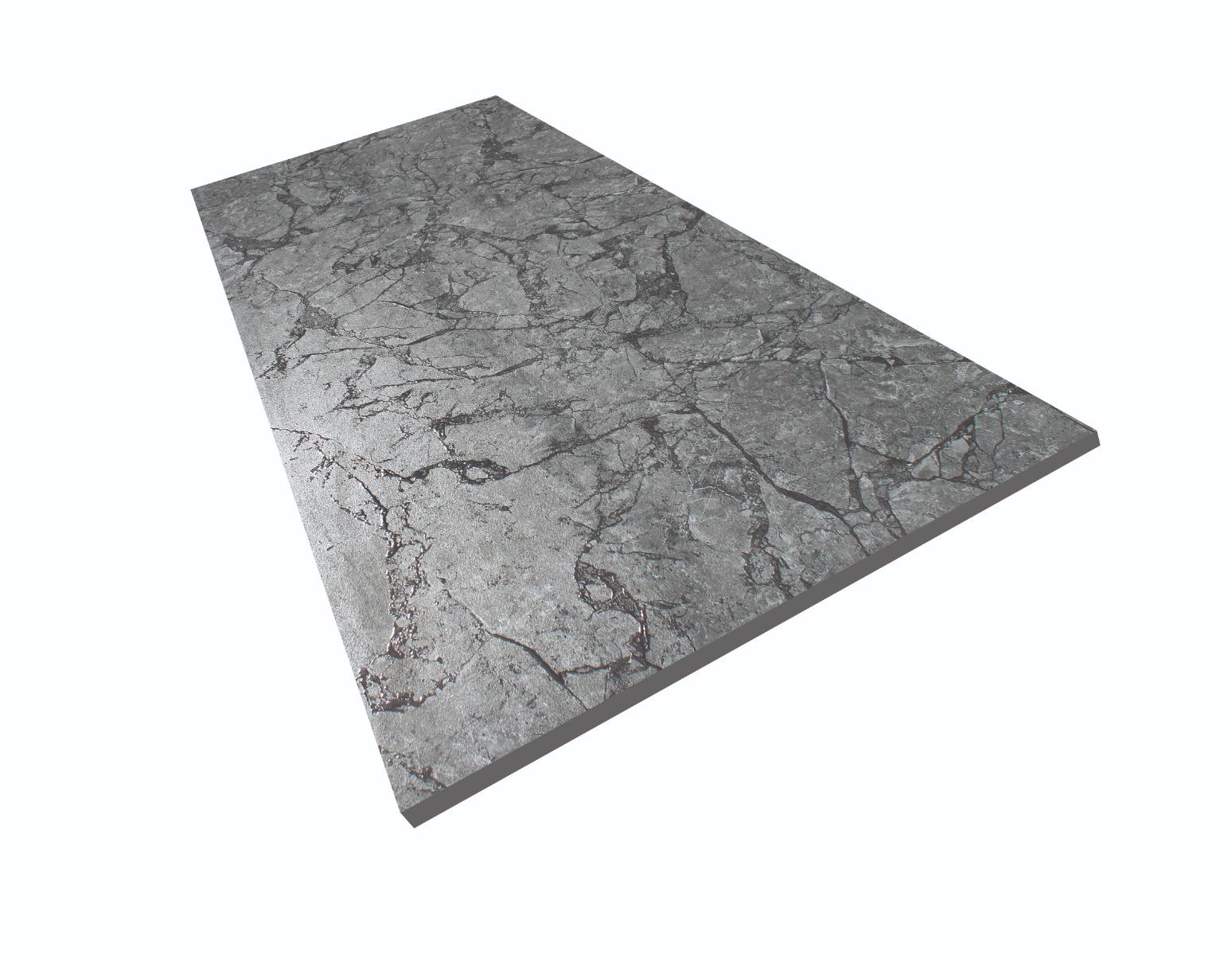 Matte Finish DR Emboss Gloss Crackle Marble Grey Glazed Vitrified Tiles 600x1200 mm