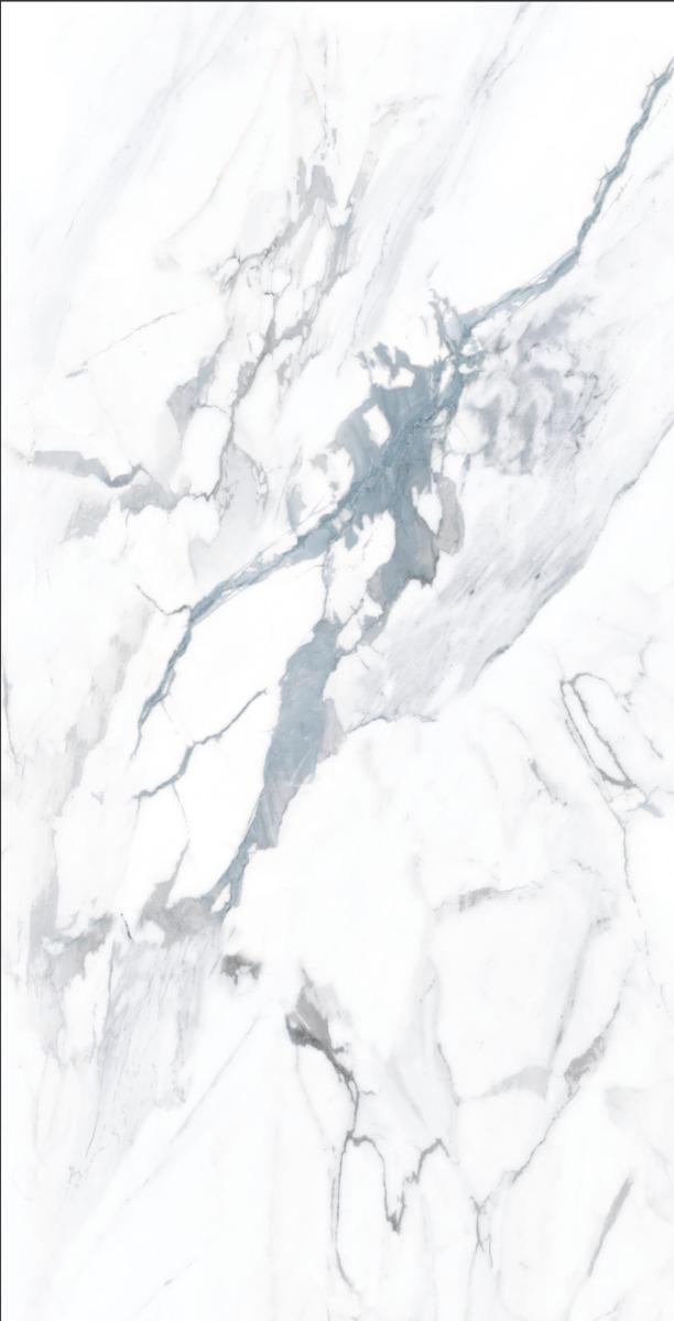 Glossy Finish DR Gloss Carara Green Marble Glazed Vitrified Tiles 600x1200 mm