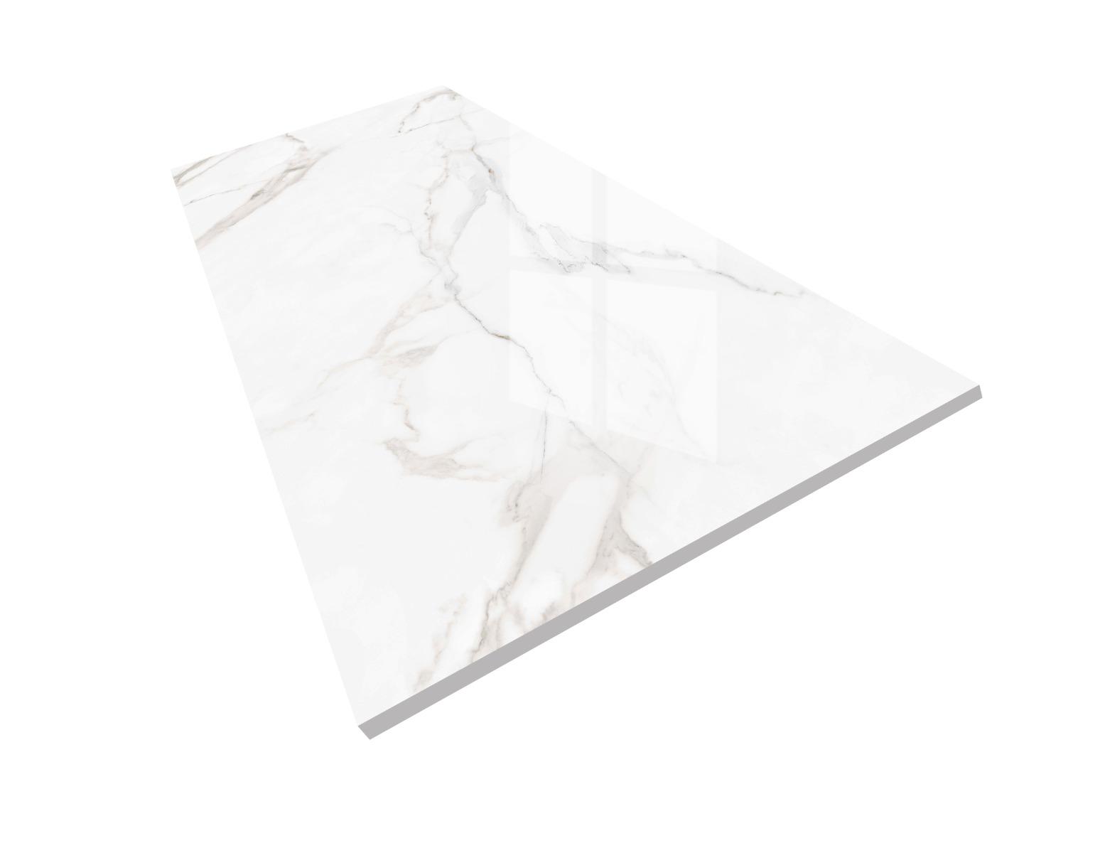 Glossy Finish DR Gloss Endless Canova Statuario Glazed Vitrified Tiles 600x1200 mm