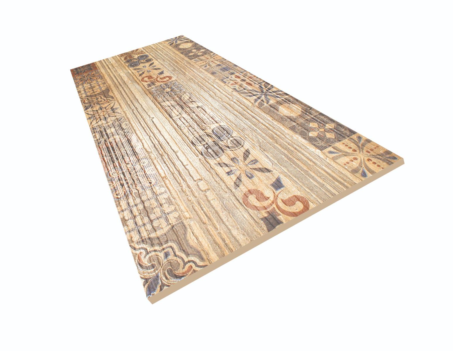Matte Finish DR Linea Decor Travertine Moroccan Glazed Vitrified Tiles 600x1200 mm
