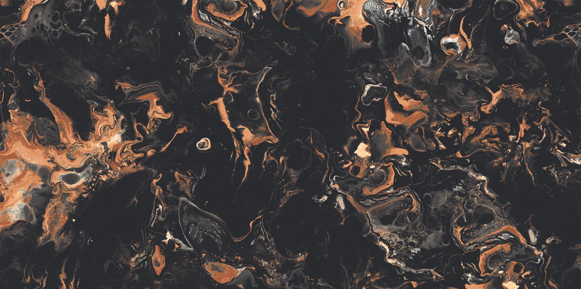 Super Glossy Finish DR Liquid Flame Black Super Gloss false tile 600x1200 mm