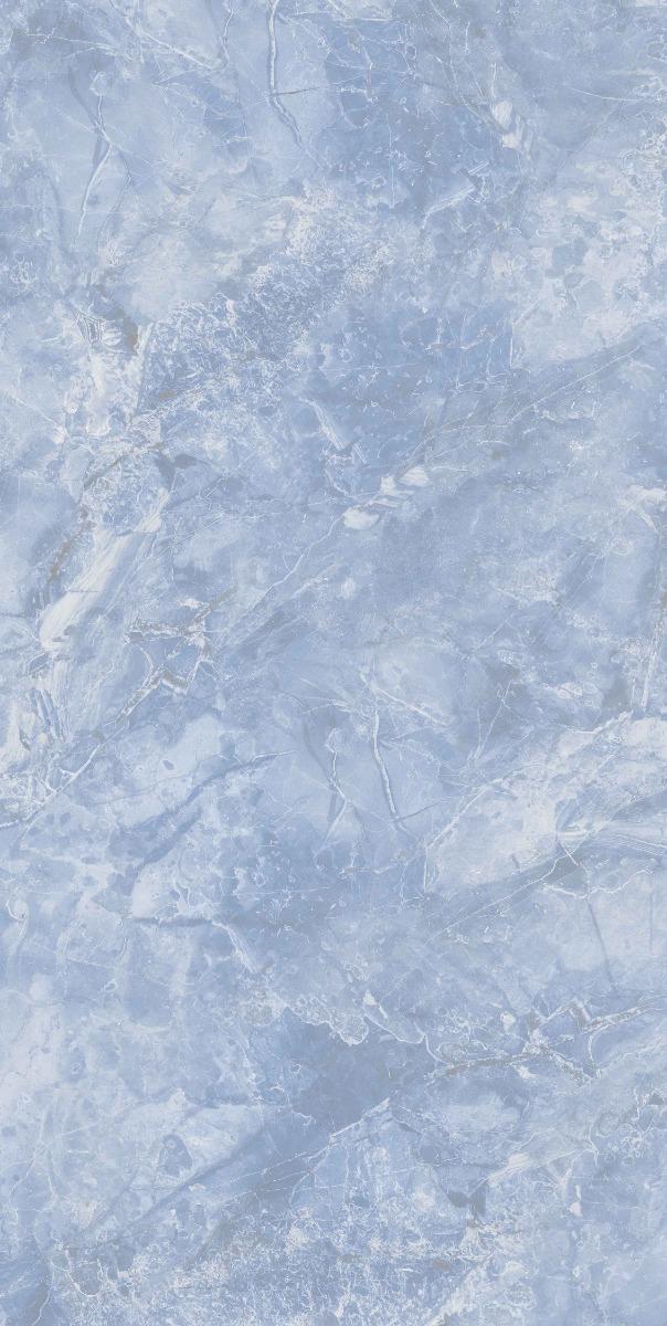 Super Glossy Finish DR Super Gloss Blue Marble Stone LT Glazed Vitrified Tiles 600x1200 mm