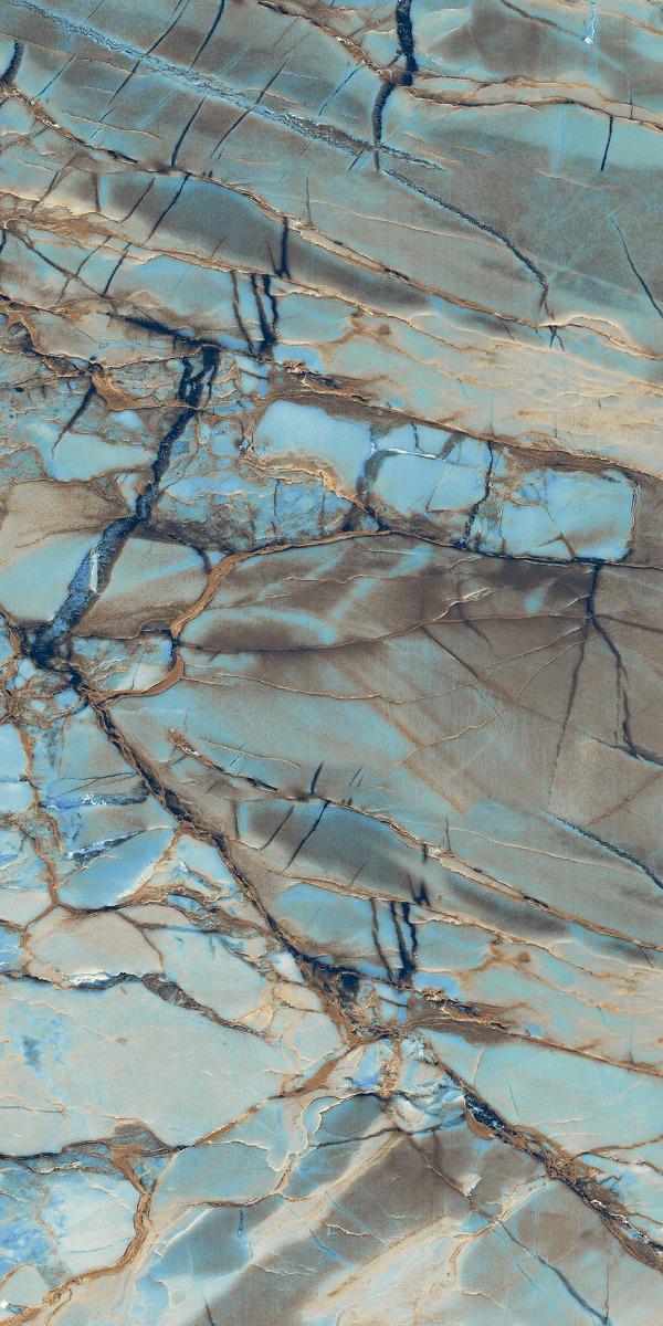 Super Glossy Finish Super Gloss Roma Imperial Aqua Glazed Vitrified Tiles 600x1200 mm