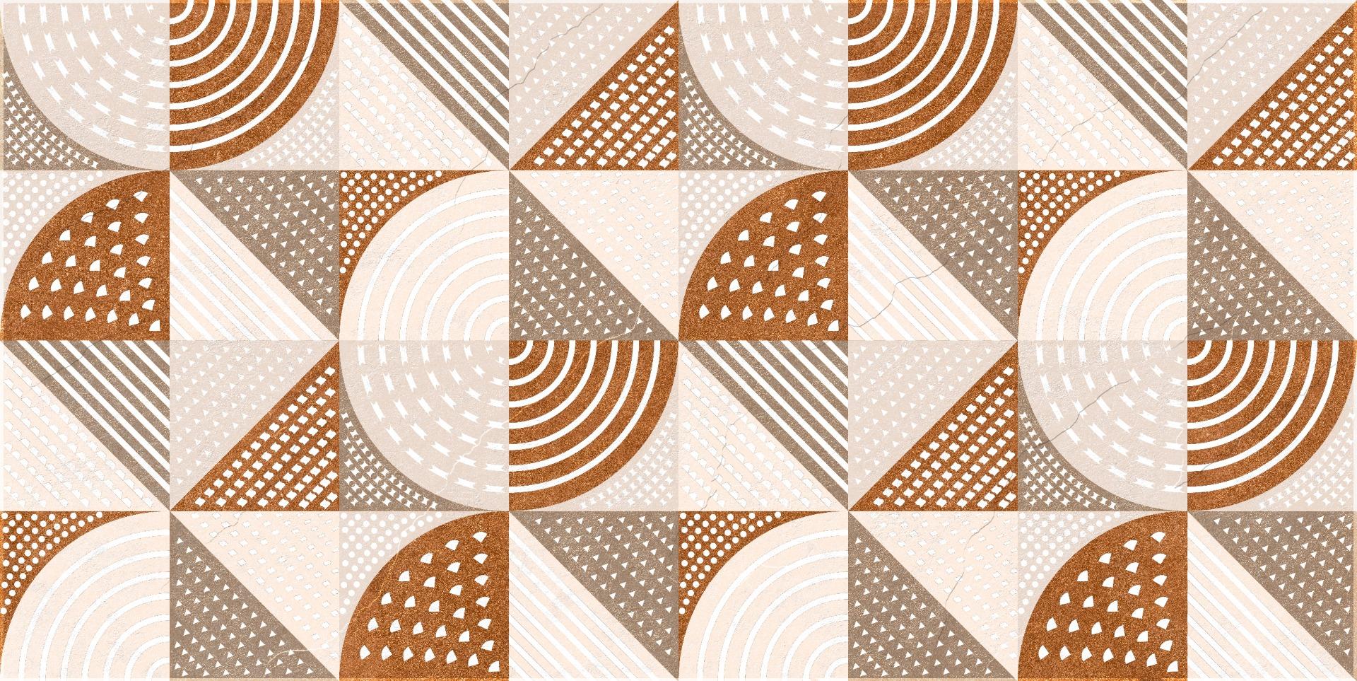 Glossy Finish DR Urban Patchwork Gloss Wallpaper false tile 600x1200 mm