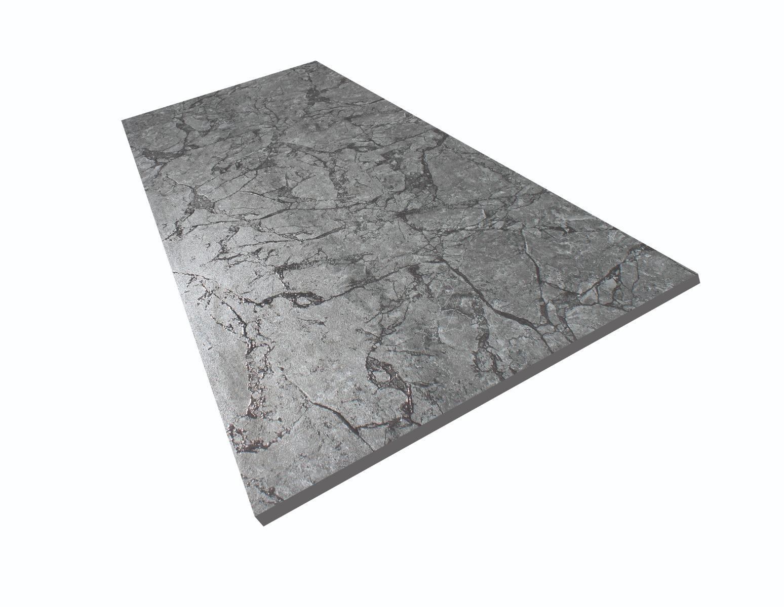 Matte Finish Emboss Gloss Crackle Marble Grey Glazed Vitrified Tiles 600x1200 mm