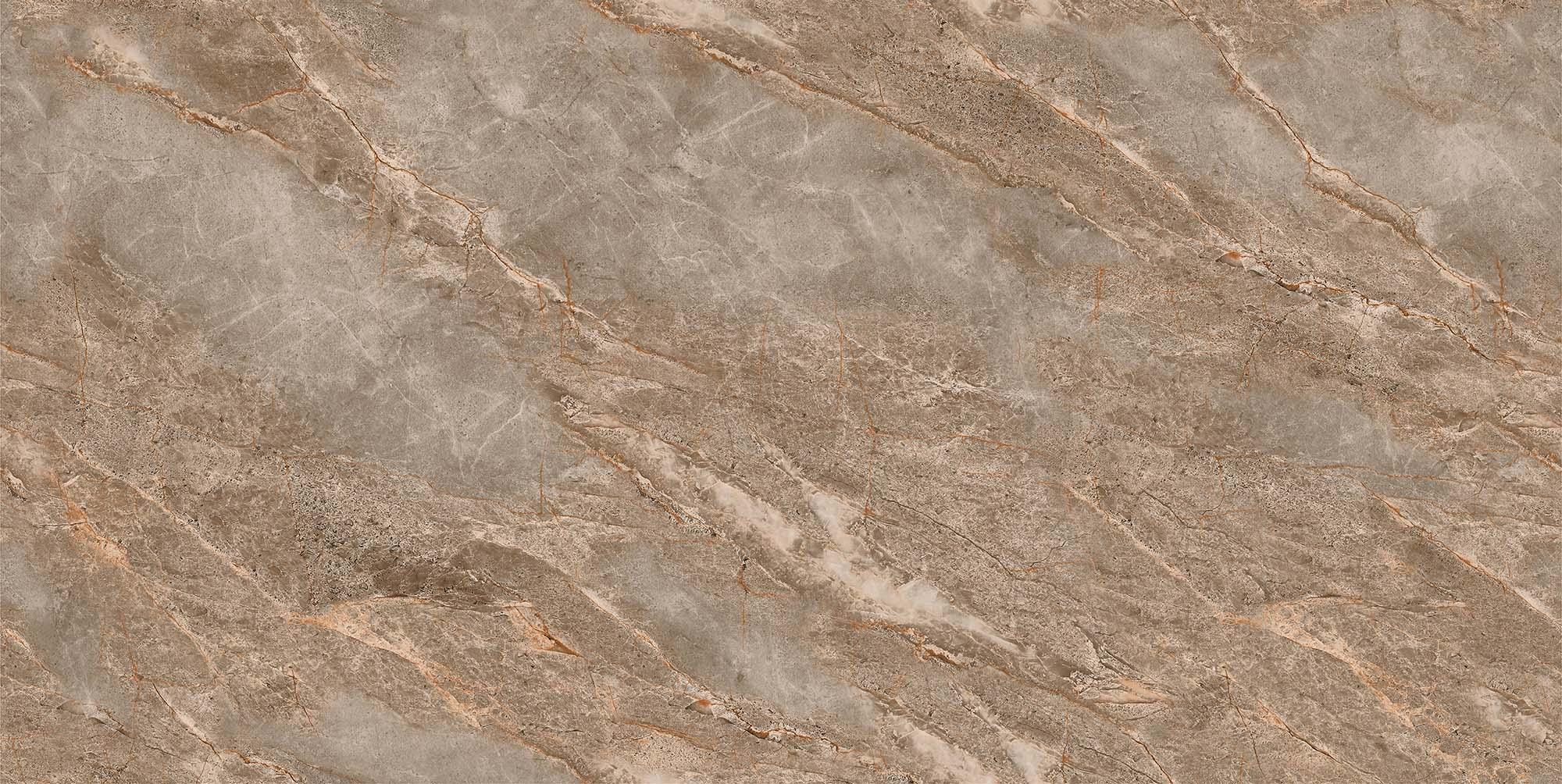 Glossy Finish Fawn Stonora Endless Gloss Vitrified tile 600x1200 mm