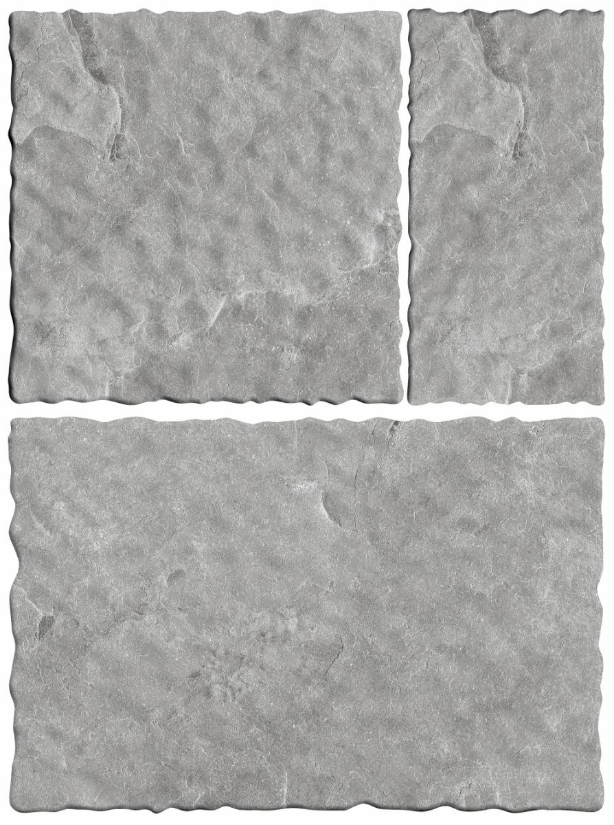 Matte Finish Fog Wavy Edge Modular Vitrified tile 455X305, 305X305,155X305 mm