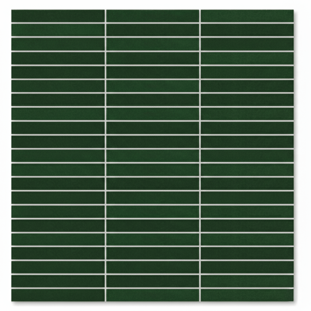 Glossy Finish Forest Gloss 3D Stacked Bone Ceramic tile 285x300 mm