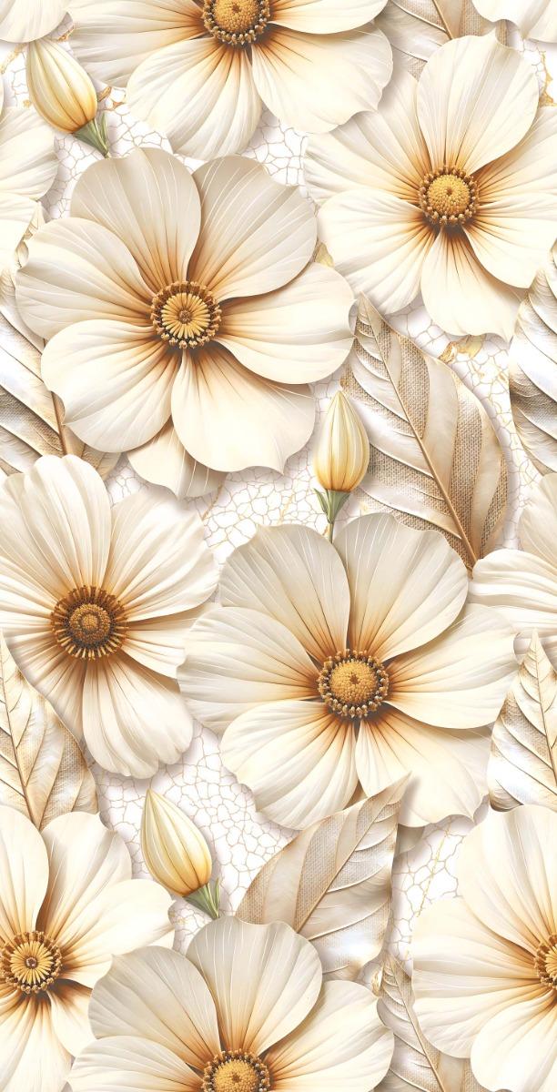 Golden Cosmos Flower Wallpaper