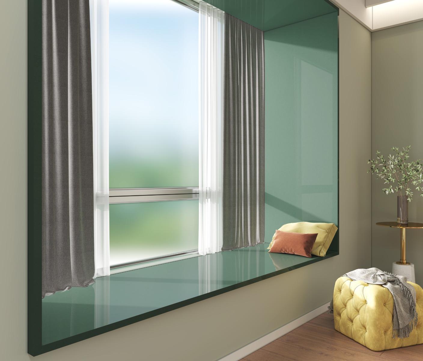 Glossy Finish Granalt Forest Green Glossy Full Body Vitrified Tiles Floor Tiles