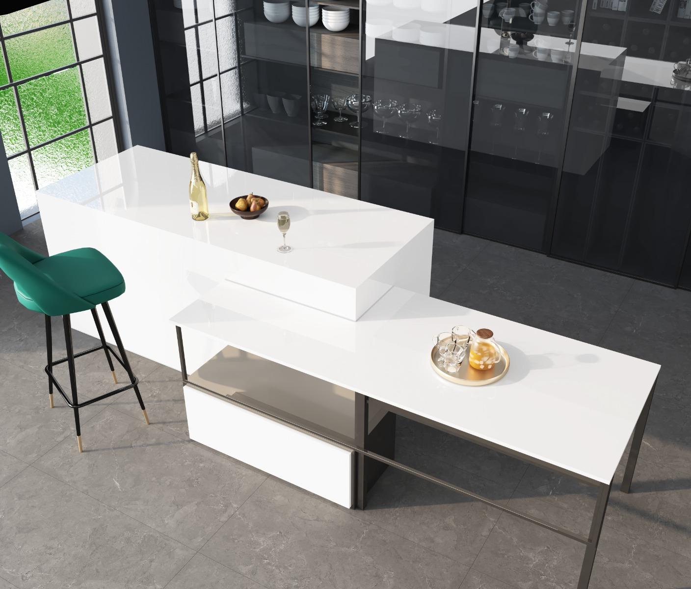 Glossy Finish Granalt Pearl White Glossy Full Body Vitrified Tiles Floor Tiles