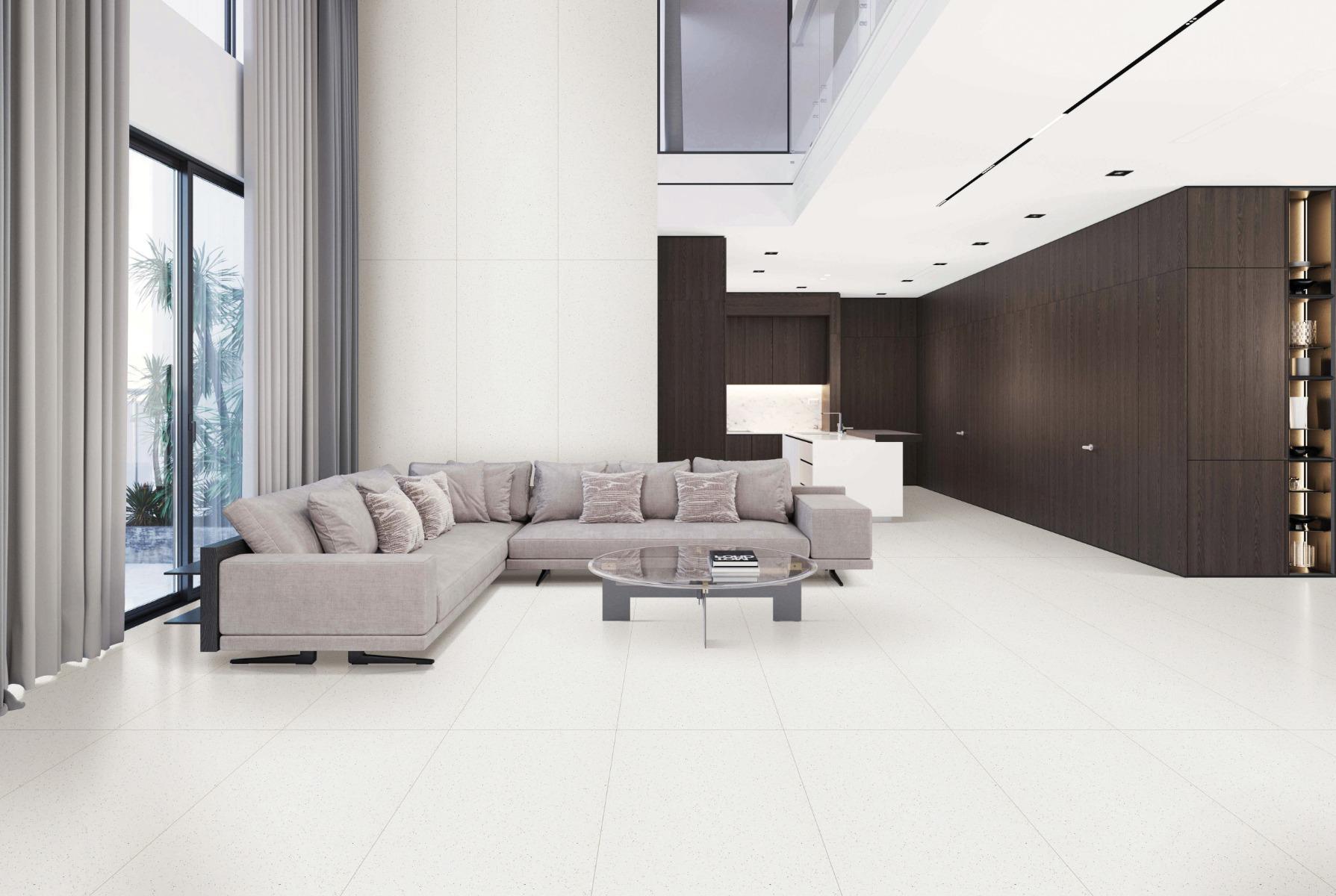Glossy Finish Granalt SNP White Glossy Full Body Vitrified Tiles 800x2400 mm