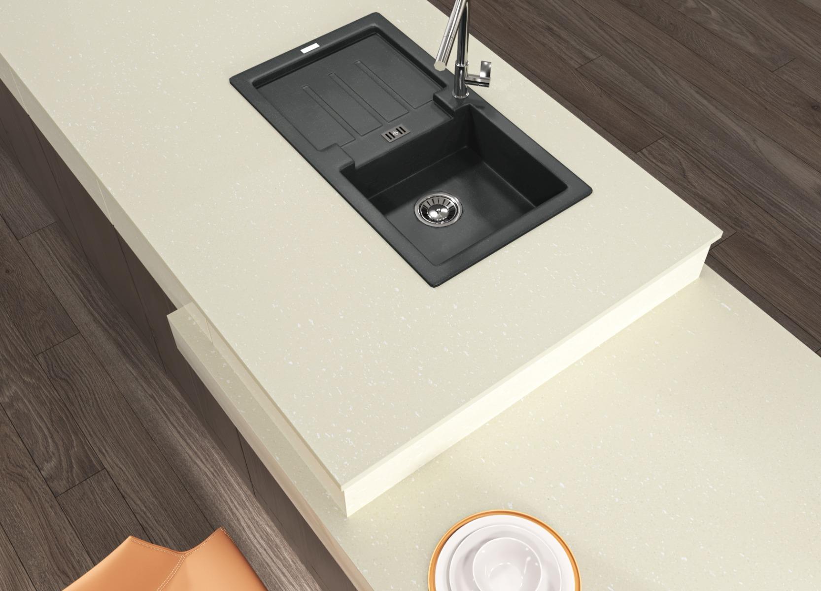 Glossy Finish Granalt White Flakes Gloss SNP Full Body Vitrified Tiles Floor Tiles