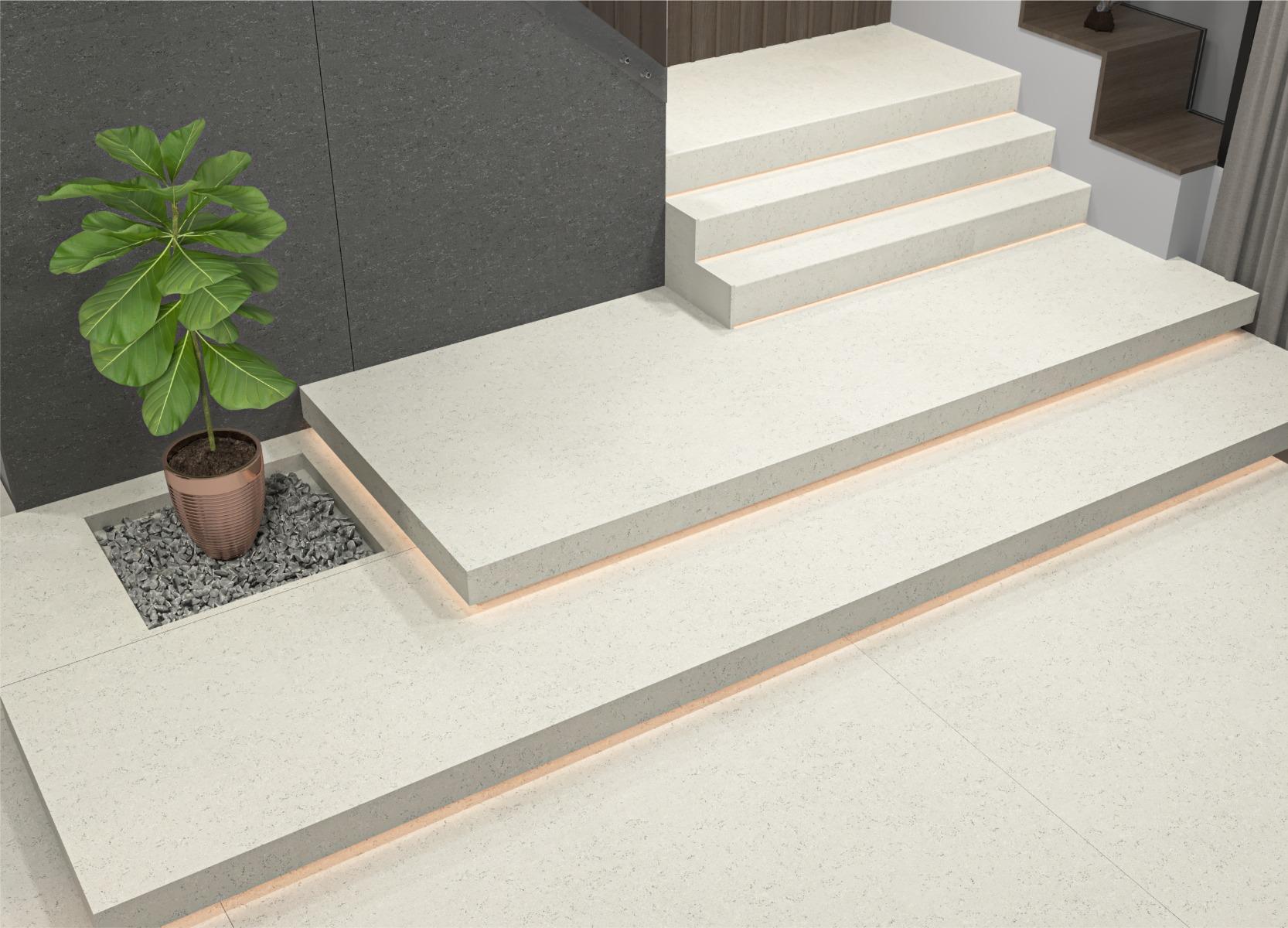 Matte Finish Granalt White Storm Matt SNP Full Body Vitrified Tiles Floor Tiles