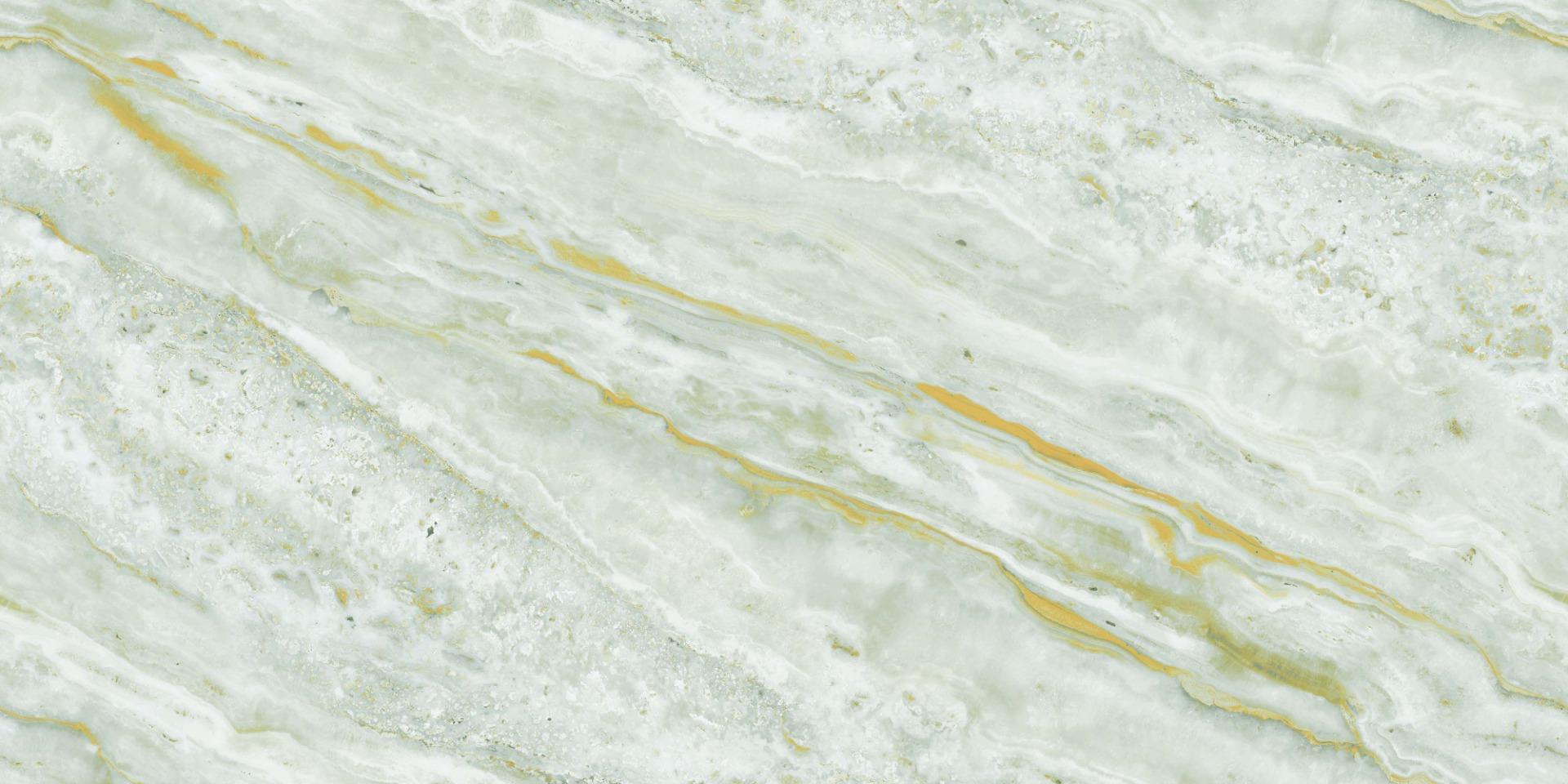 Glossy Finish Green Travonyx Endless Gloss Vitrified tile 600x1200 mm