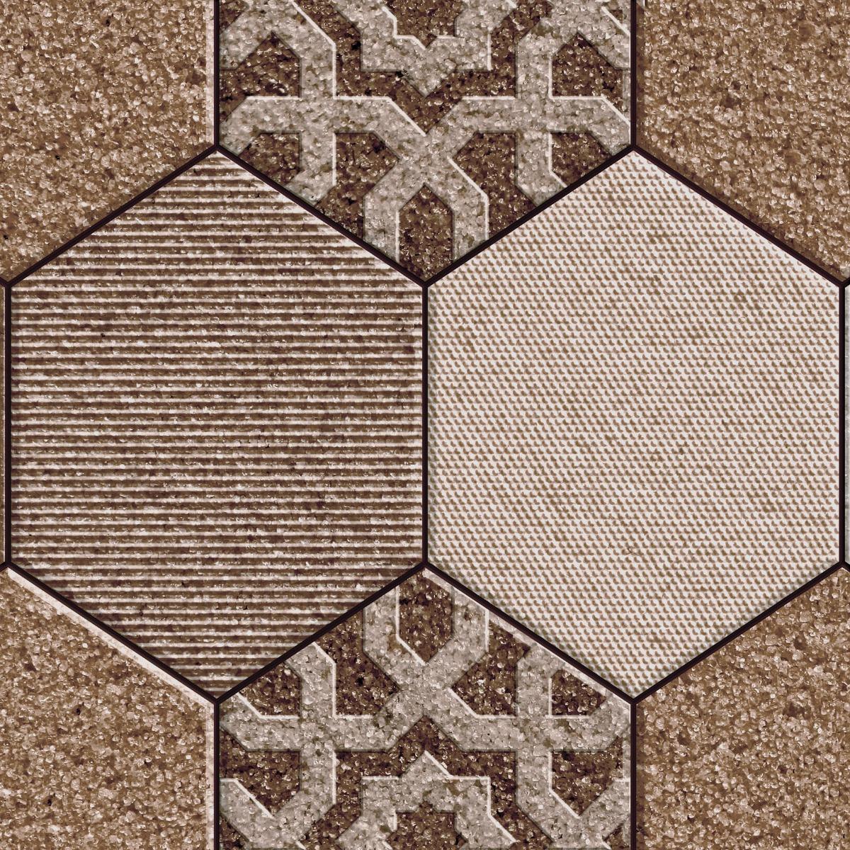Buy Hexa Caramel Floor Tiles Online | Orientbell Tiles