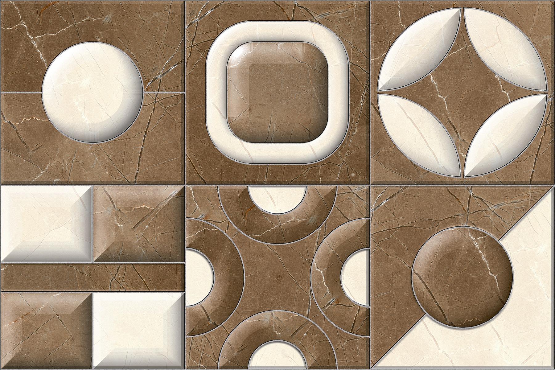 Geometric Tiles for Bathroom Tiles, Living Room Tiles, Kitchen Tiles, Bedroom Tiles, Balcony Tiles
