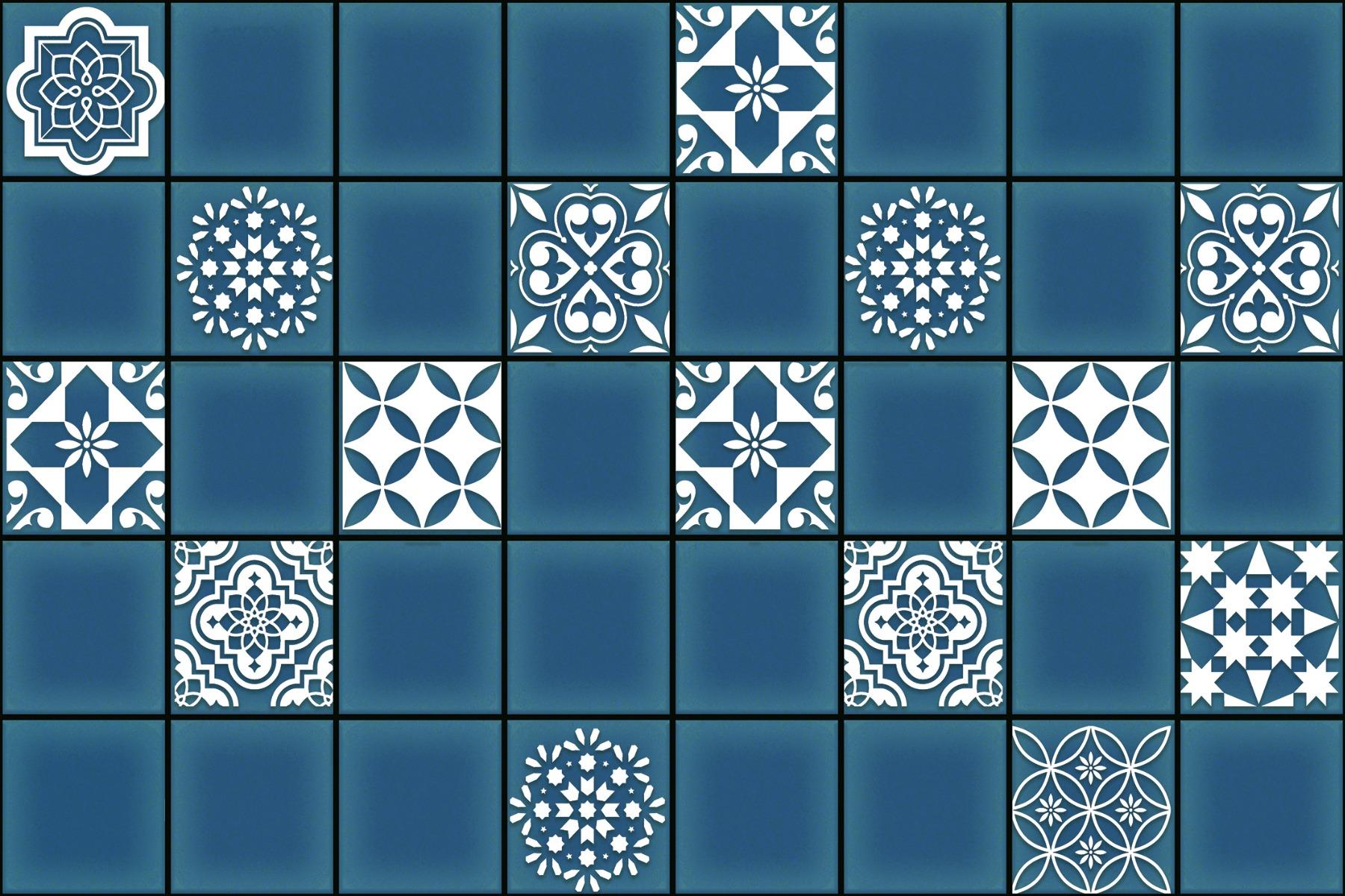 Blue Tiles for Bathroom Tiles, Living Room Tiles, Kitchen Tiles, Bedroom Tiles, Balcony Tiles