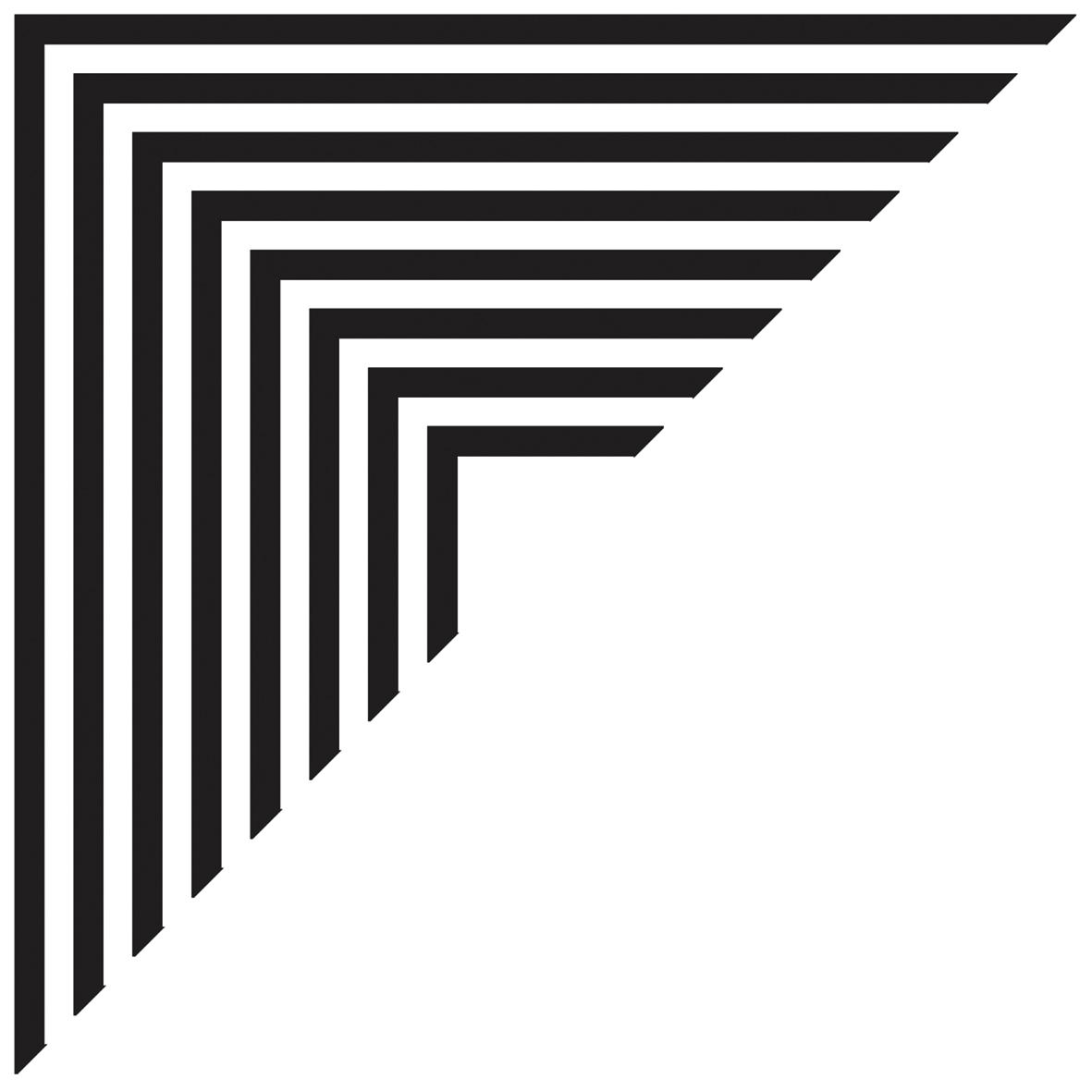 false HP Black Triangle Line Digital Paver tile 300x300 mm