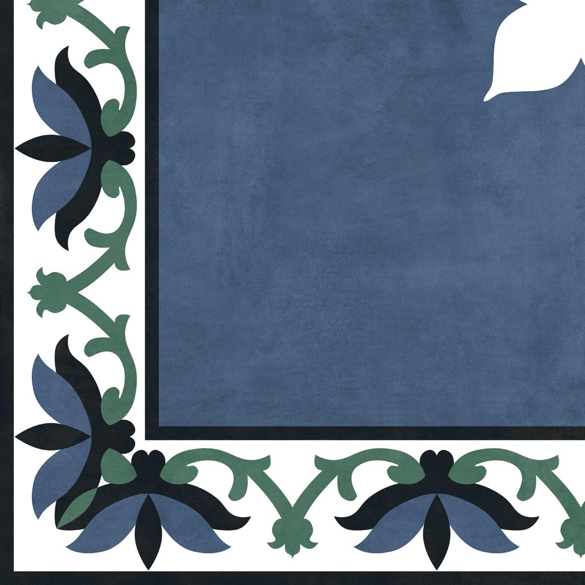 false HP Indigo Corner Athangudi Floret Digital Paver tile 300x300 mm