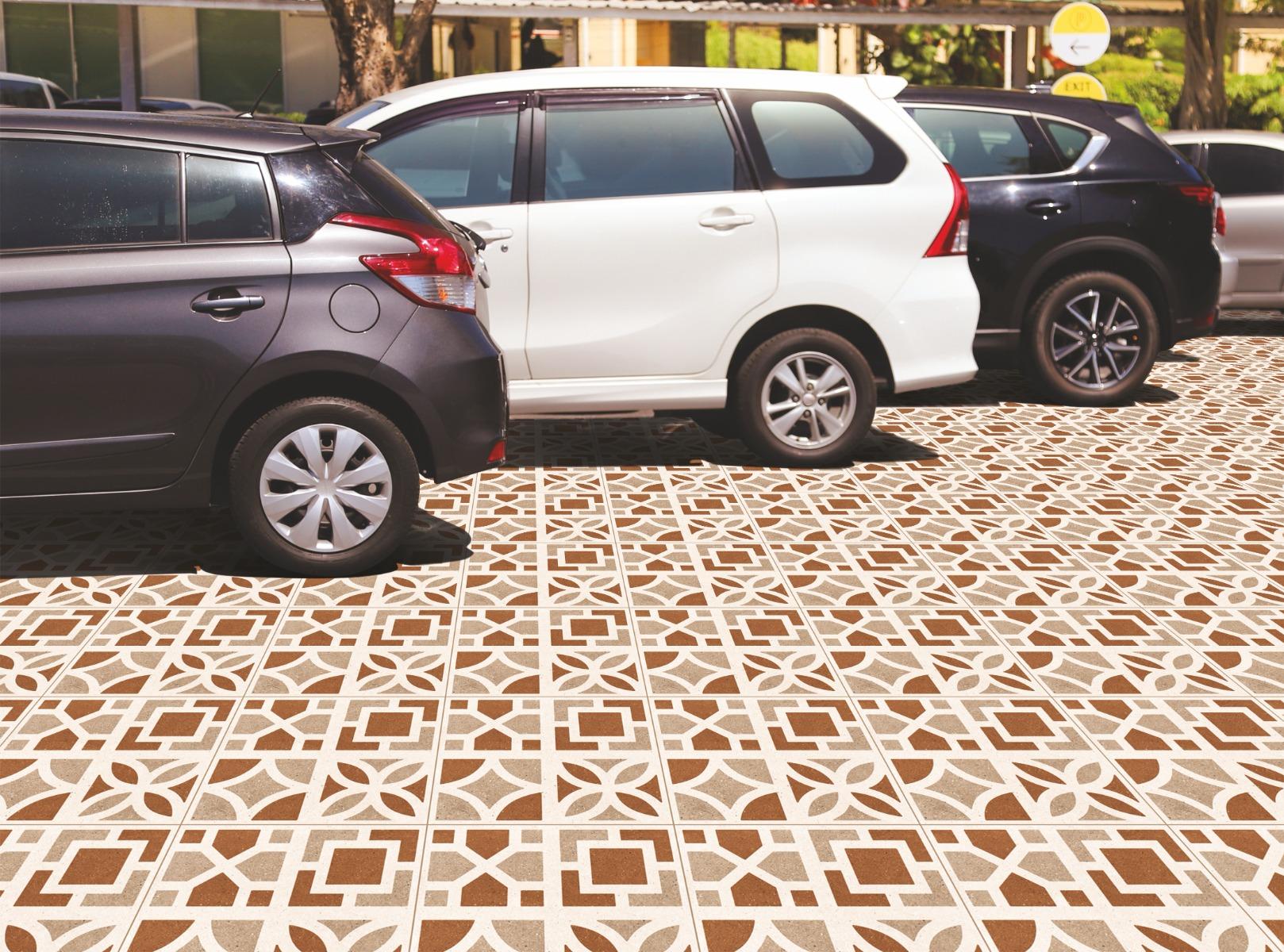 false HP Maksi Dot Retro Block Digital Paver tile 300x300 mm