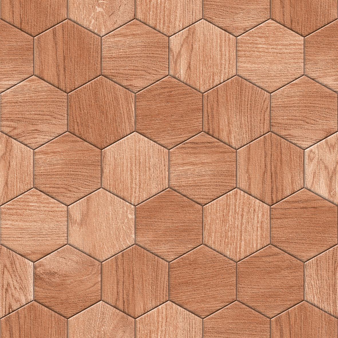 HRP Brown Hexagon Wood