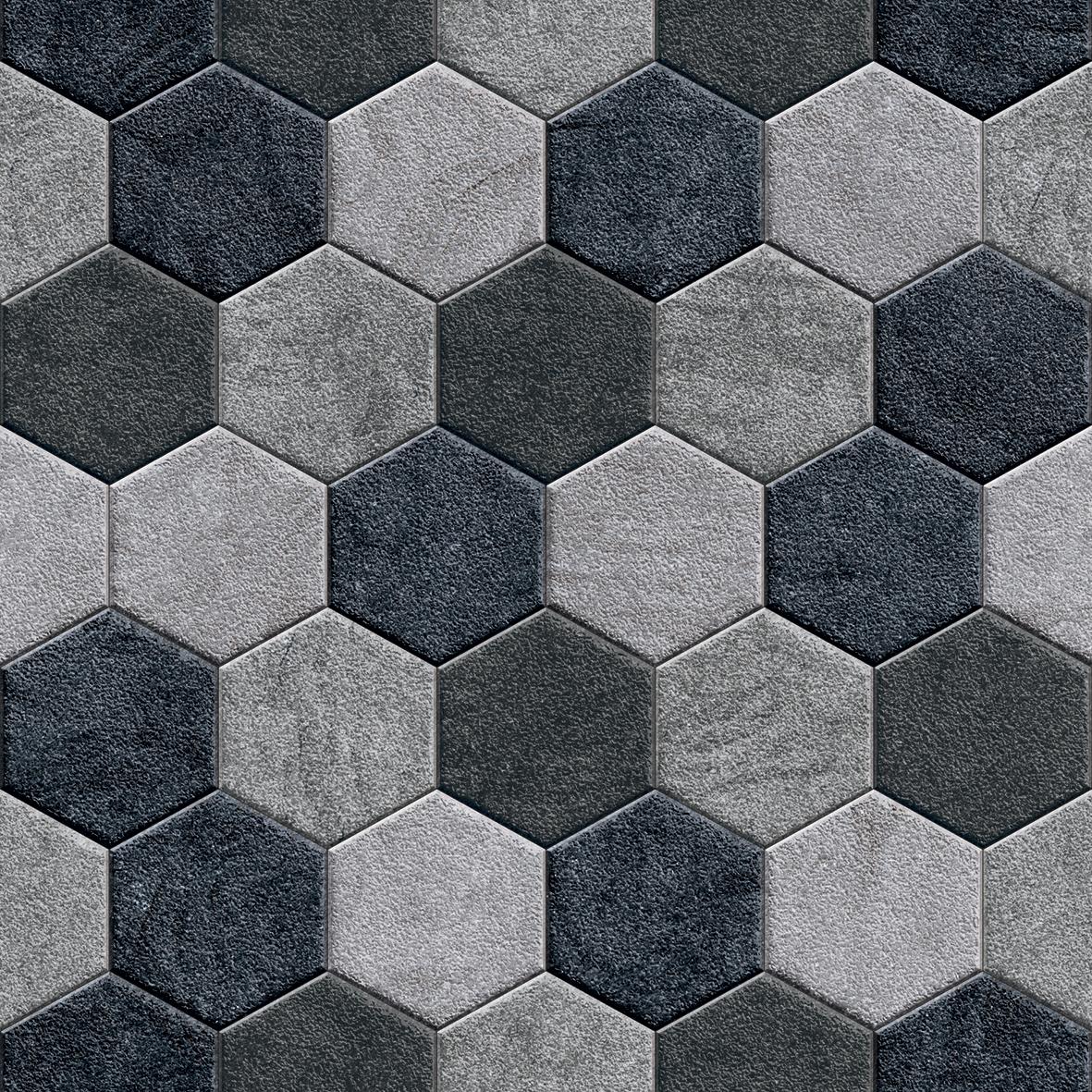 HRP Charcoal Hexagon Stone