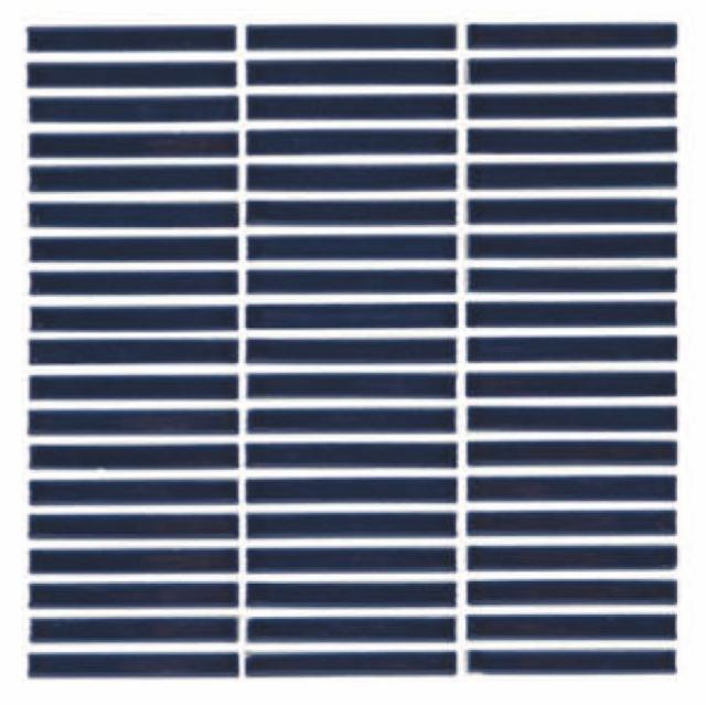 Glossy Finish Indigo Gloss 3D Stacked Bone Ceramic tile 285x300 mm