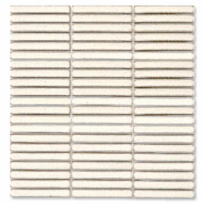 Glossy Finish Ivory Gloss 3D Stacked Bone Ceramic tile 285x300 mm
