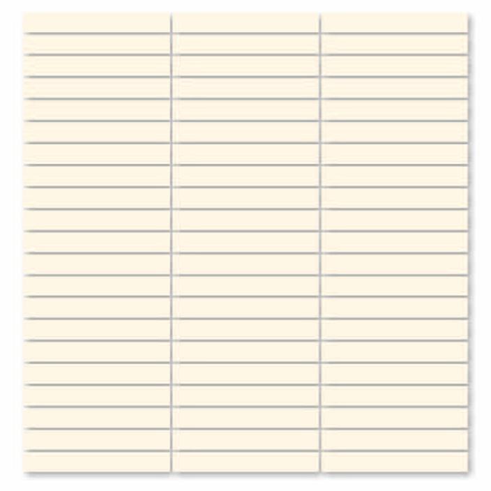 Glossy Finish Ivory Gloss Stacked Bone Ceramic tile 285x300 mm