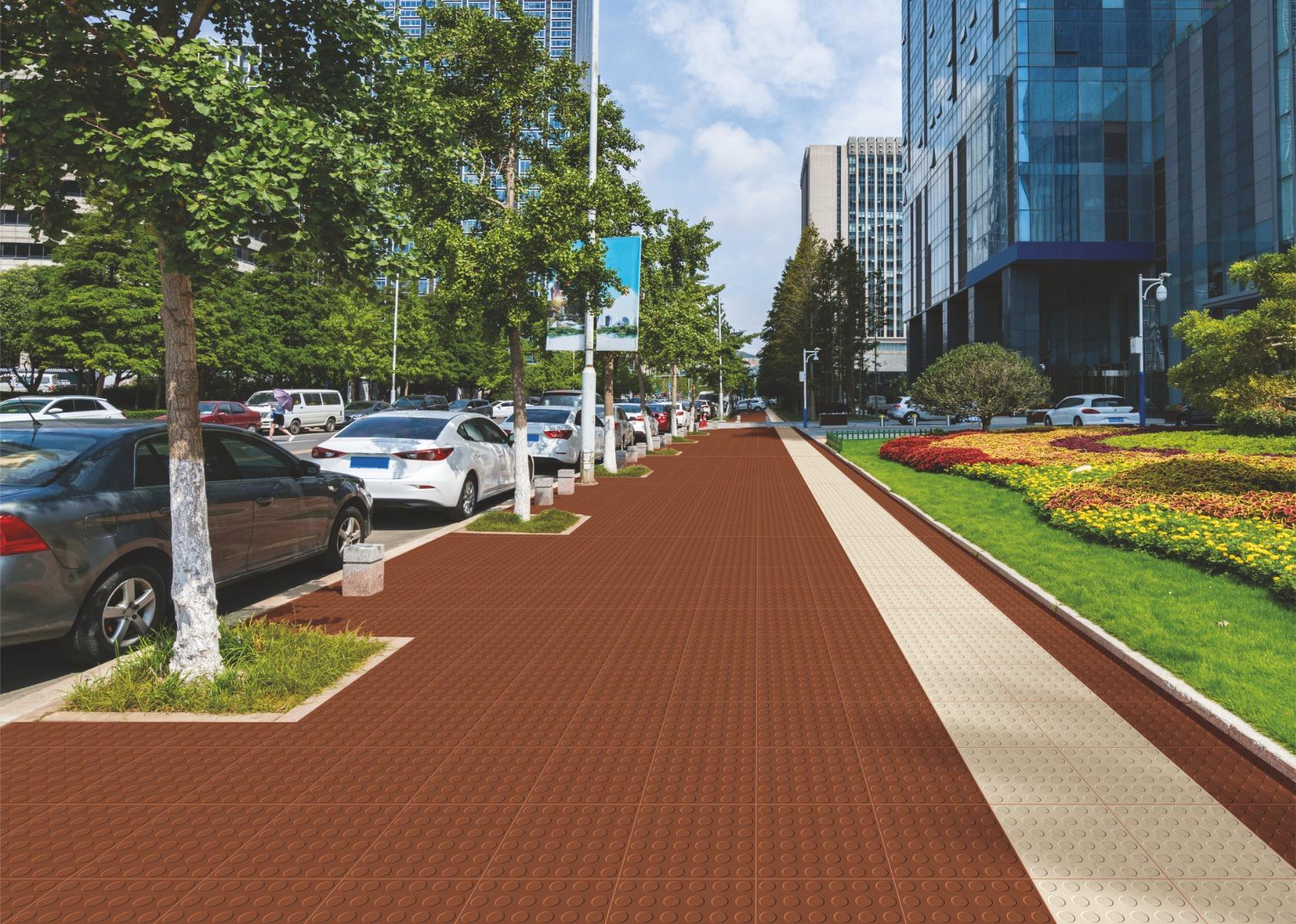 Matte Finish Terracotta Coin Vitripark Vitrified tile 300x300 mm
